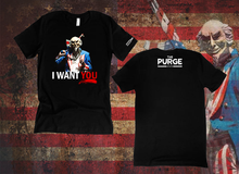 Load image into Gallery viewer, The Purge - Uncle Sam &quot;I Want You&quot; Shirt
